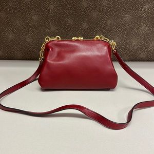 🔥🔥🔥Tory Burch Cleo Small Crossbody Bag Leather Clutch